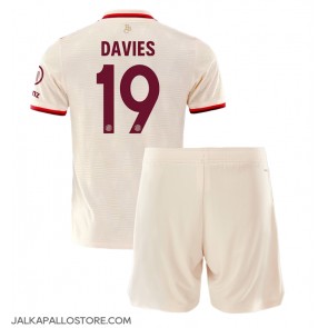 Bayern Munich Alphonso Davies #19 Kolmaspaita Lapsille 2024-25 Lyhythihainen (+ shortsit)